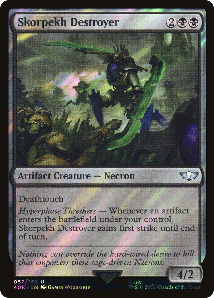 Image of Skorpekh Destroyer (Surge Foil) (40K-057) - Warhammer 40,000 Commander Foil