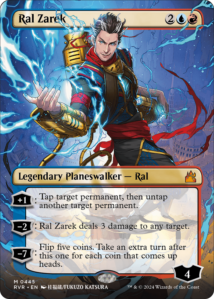 Image of Ral Zarek (Anime Borderless) (RVR-445) - Ravnica Remastered (Borderless)