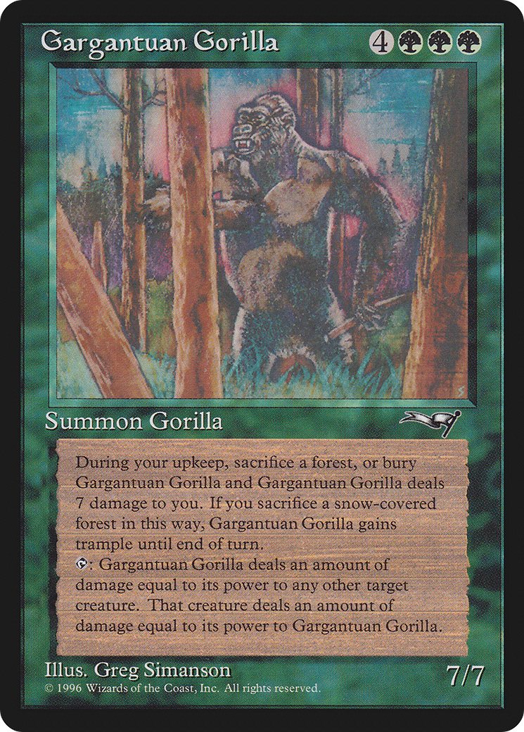 Image of Gargantuan Gorilla (ALL-072) - Alliances
