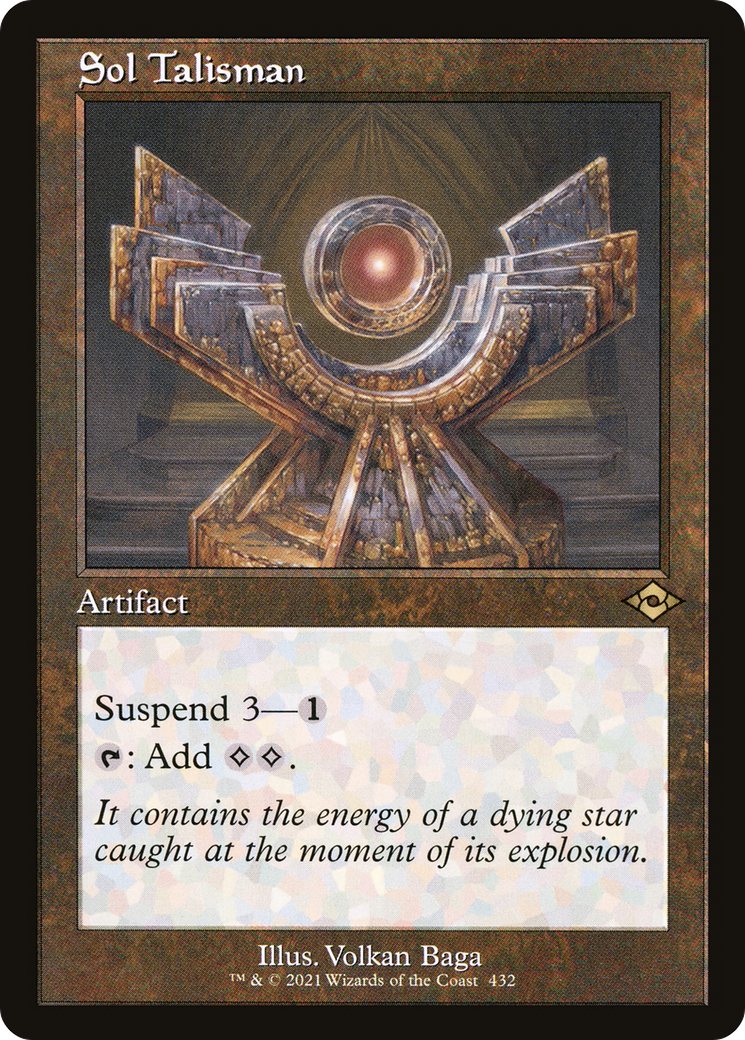 Image of Sol Talisman (Retro Frame) (MH2-432) - Modern Horizons 2