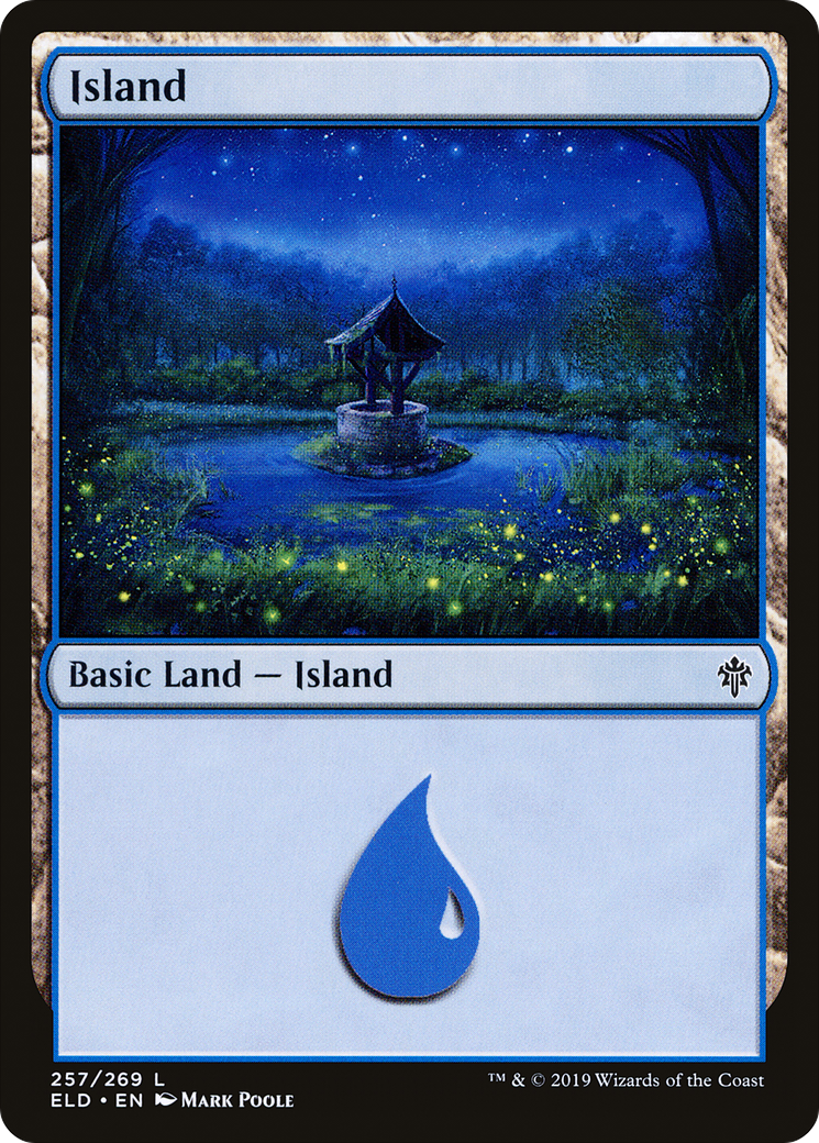 Image of Island (257) (ELD-257) - Throne of Eldraine Foil
