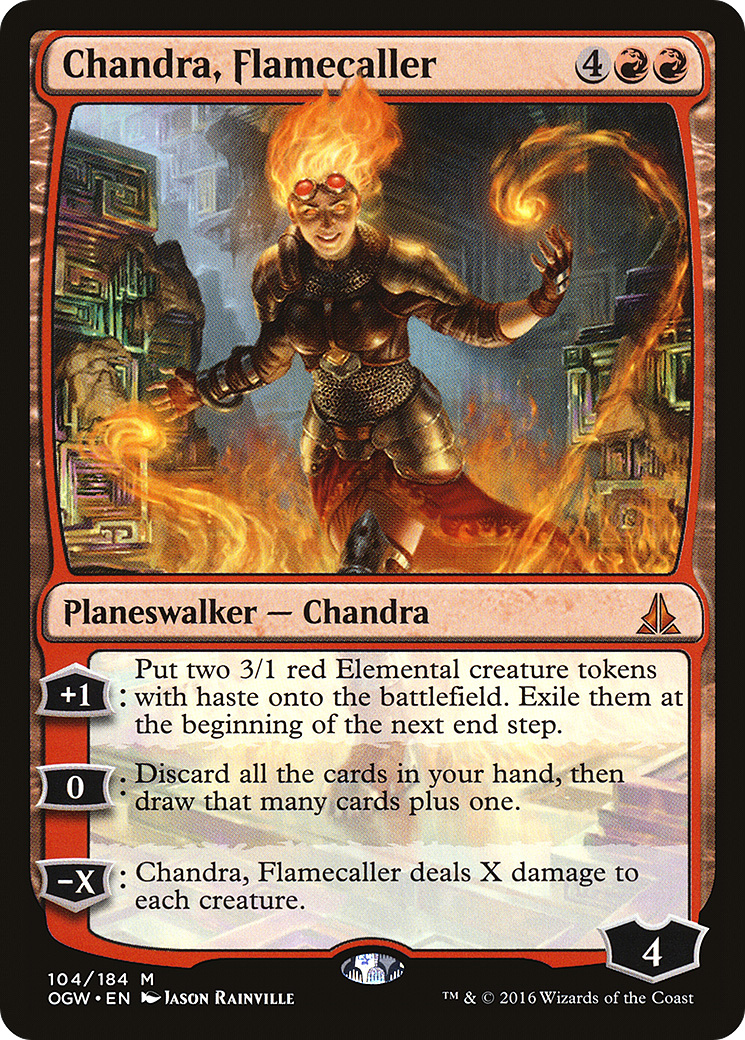 Image of Chandra, Flamecaller (OGW-104) - Oath of the Gatewatch Foil