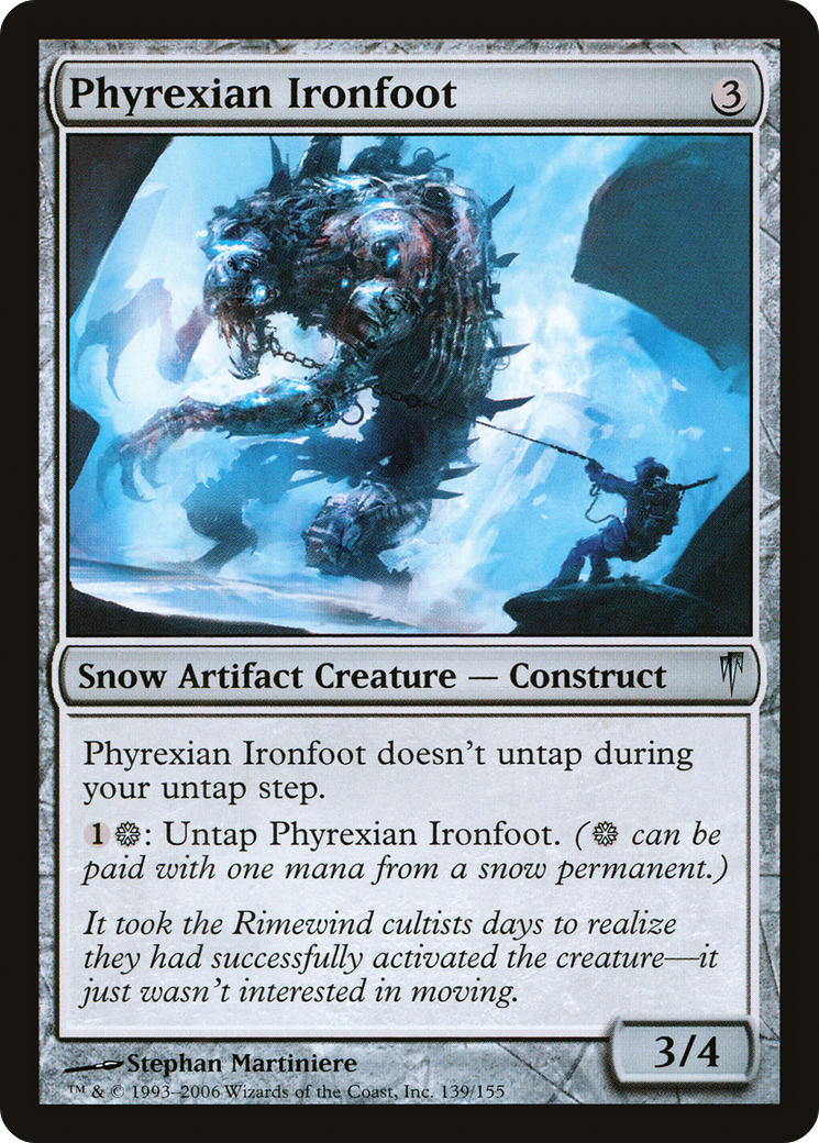 Image of Phyrexian Ironfoot (CSP-139) - Coldsnap