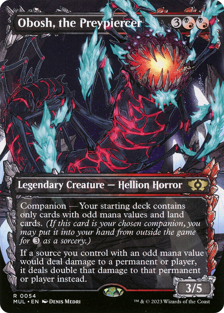 Image of Obosh, the Preypiercer (MUL-054) - Multiverse Legends: (Showcase) (Borderless)