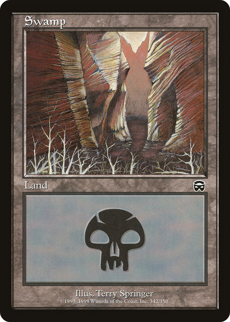 Image of Swamp (342) (MMQ-342) - Mercadian Masques