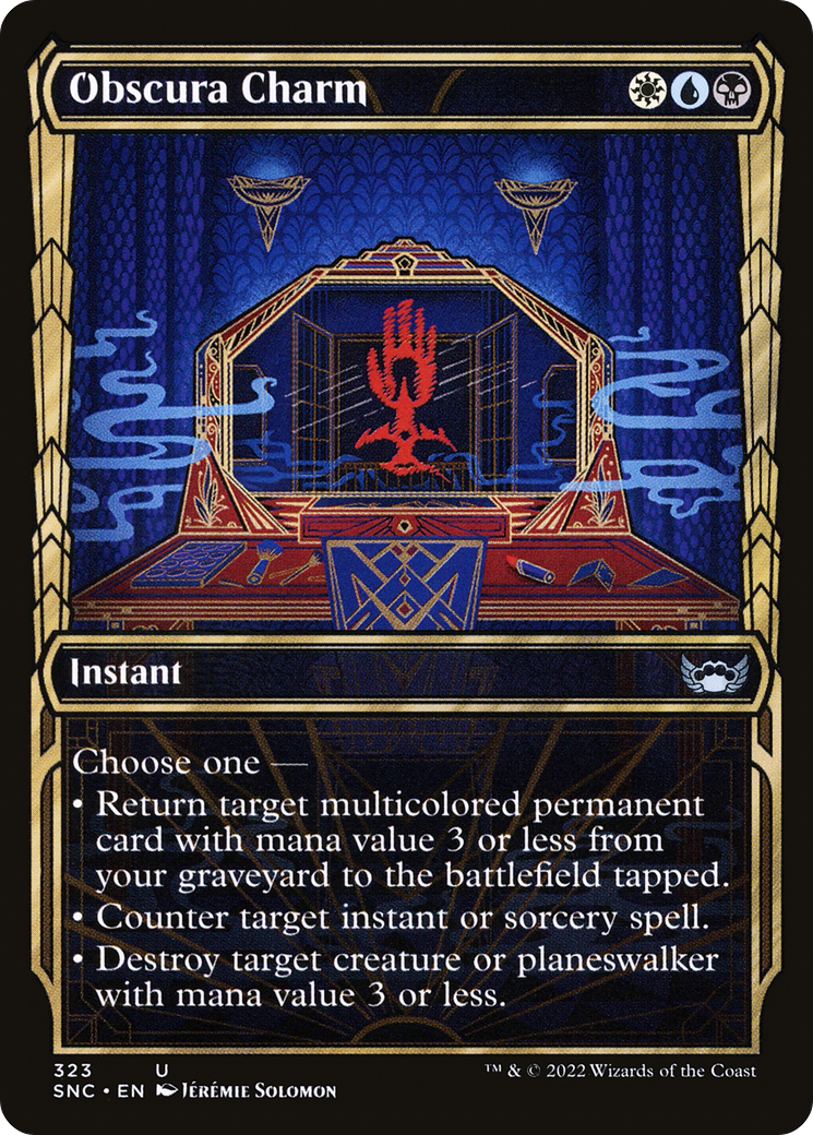 Image of Obscura Charm (Showcase) (SNC-323) - Streets of New Capenna: (Showcase) Foil