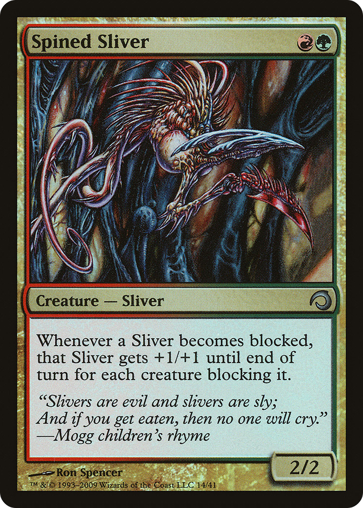 Image of Spined Sliver (PDS-014) - Premium Deck Series: Slivers Foil