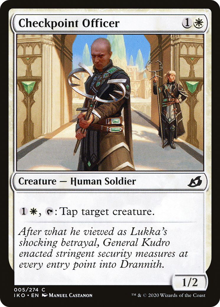 Image of Checkpoint Officer (IKO-005) - Ikoria: Lair of Behemoths Foil