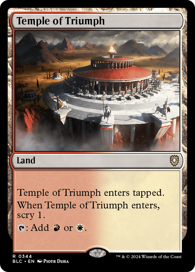 Image of Temple of Triumph (BLC-344) - Bloomburrow Commander