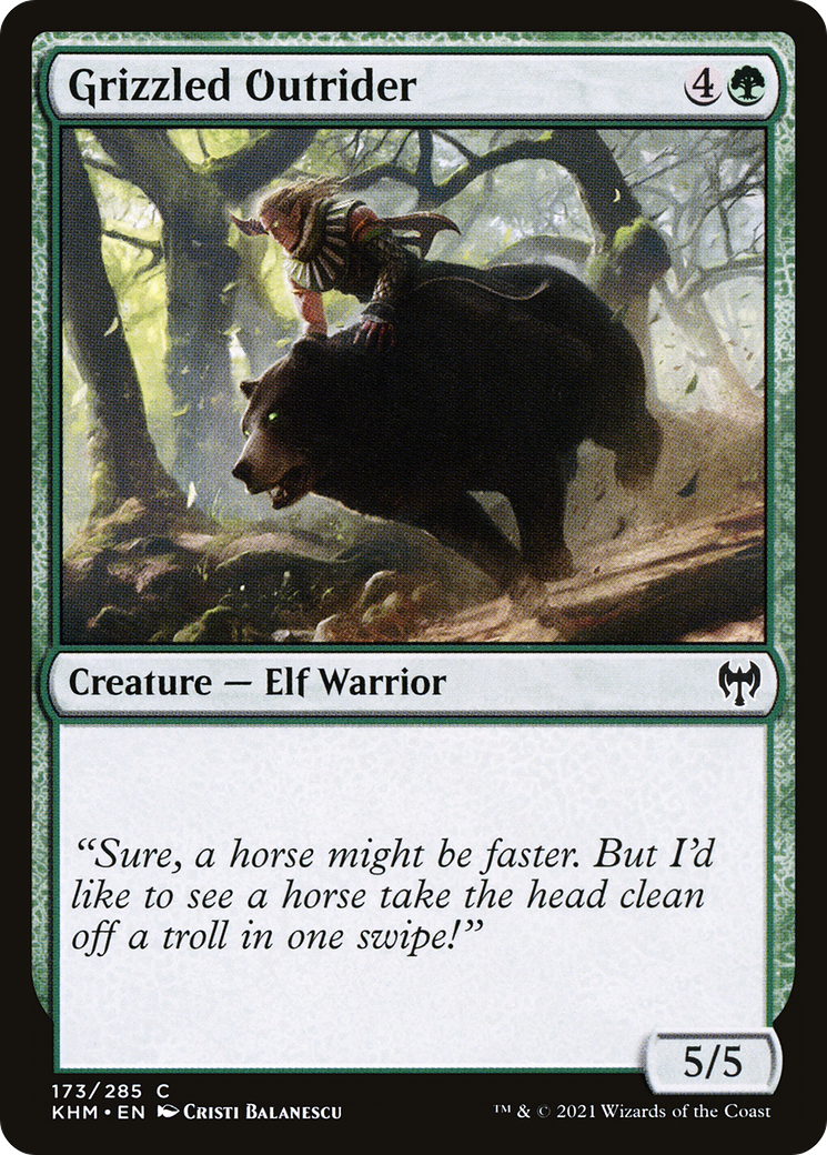 Image of Grizzled Outrider (KHM-173) - Kaldheim Foil