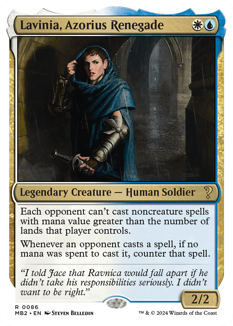 Image of Lavinia, Azorius Renegade (White Border) (MB2-086) - Mystery Booster 2