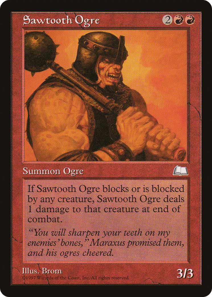 Image of Sawtooth Ogre (WTH-) - Weatherlight