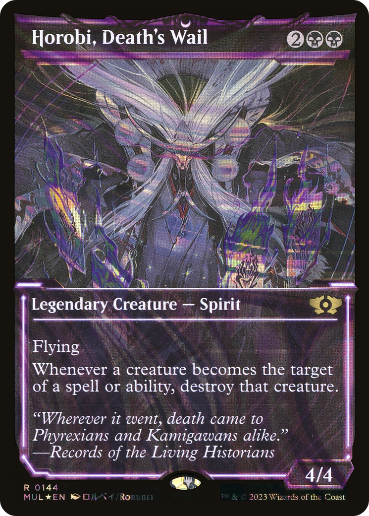 Image of Horobi, Death's Wail (Halo Foil) (MUL-144) - Multiverse Legends: (Showcase) Foil