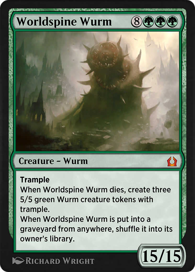Image of Worldspine Wurm (EA3-007) - Explorer Anthology 3
