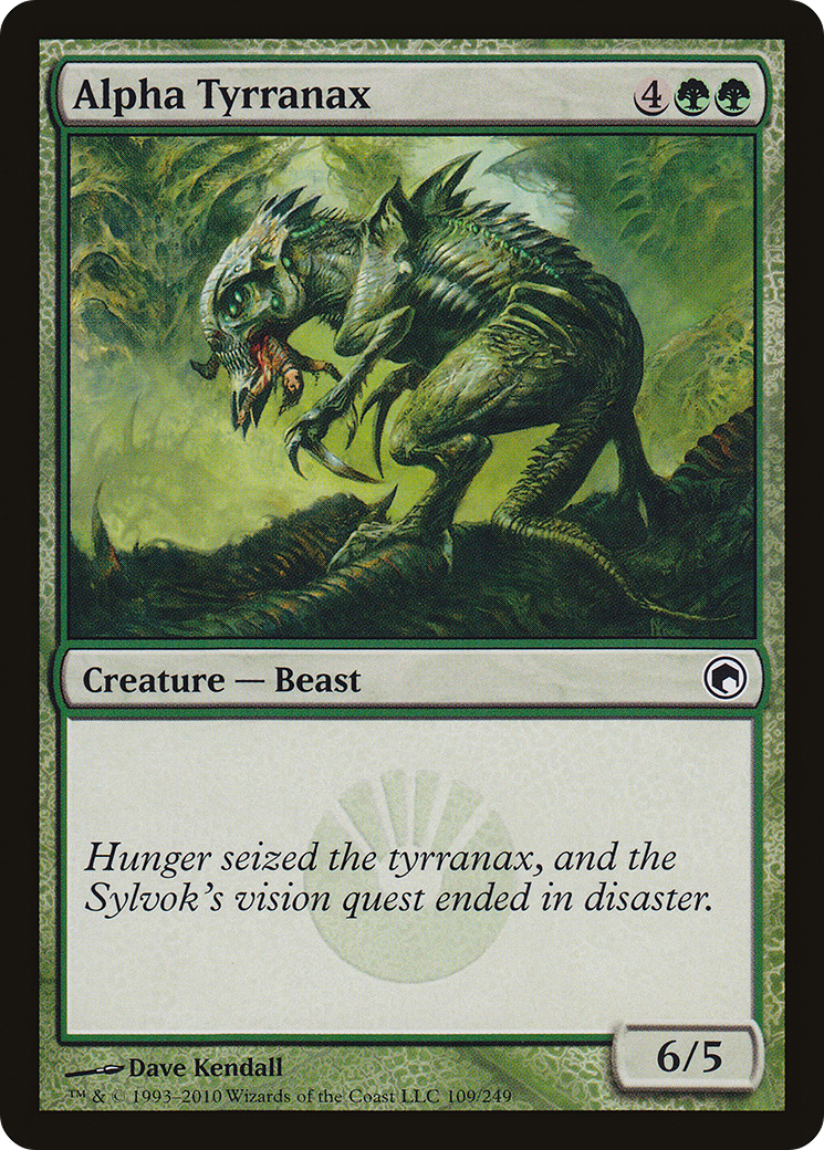 Image of Alpha Tyrranax (SOM-109) - Scars of Mirrodin Foil
