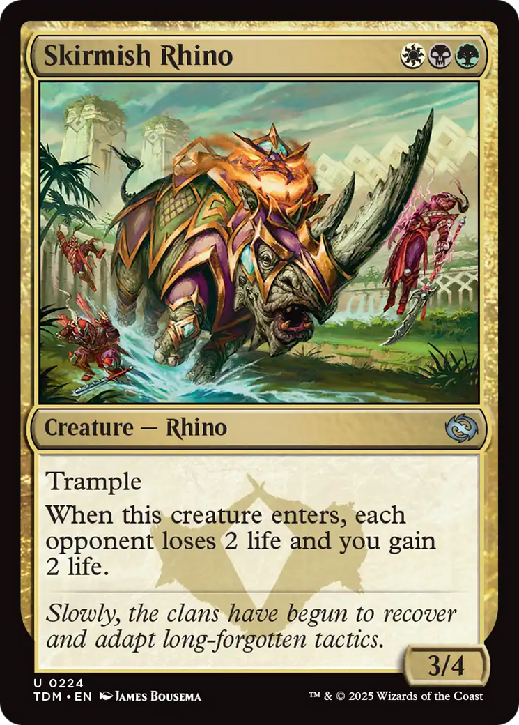 Image of Skirmish Rhino (TDM-224) - Tarkir: Dragonstorm Foil