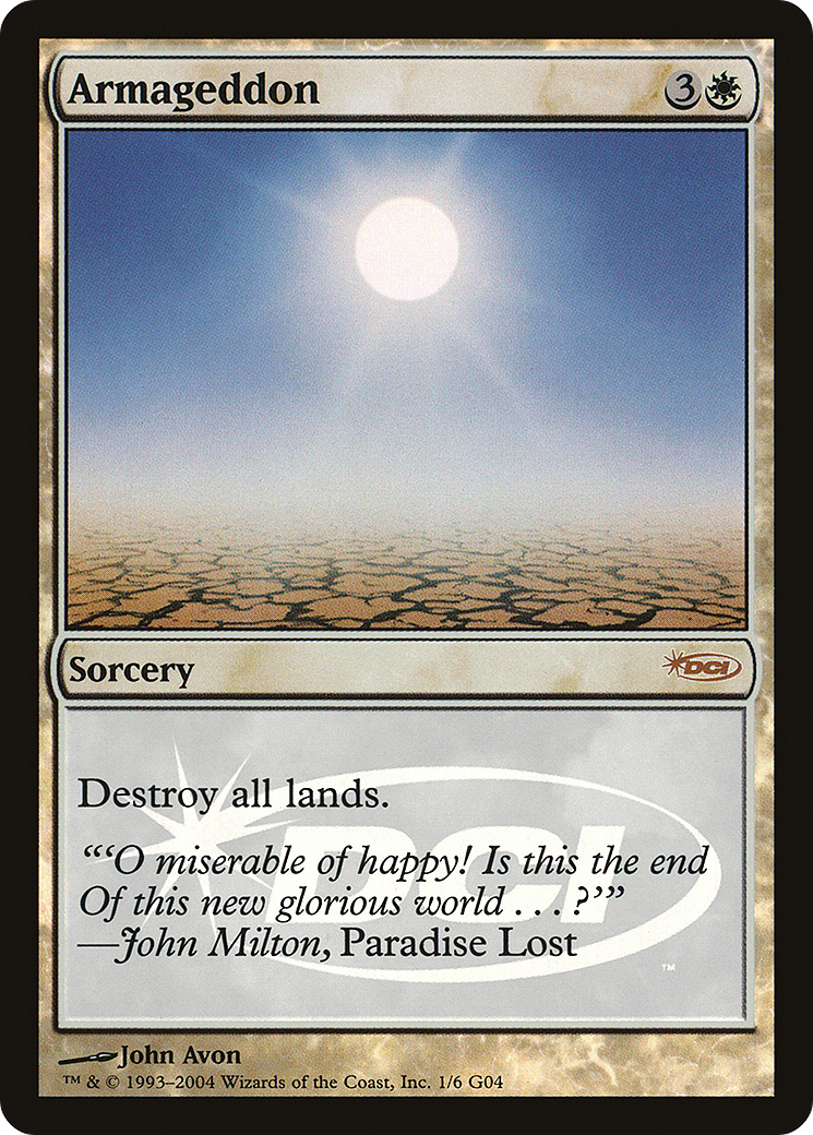 Image of Armageddon (JDG-001) - Judge Gift Cards 2004 Foil