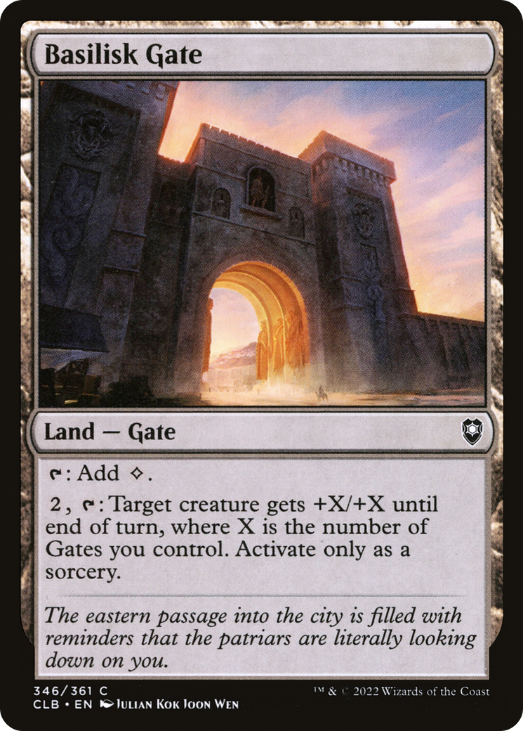 Image of Basilisk Gate (CLB-346) - Commander Legends: Battle for Baldur's Gate Foil