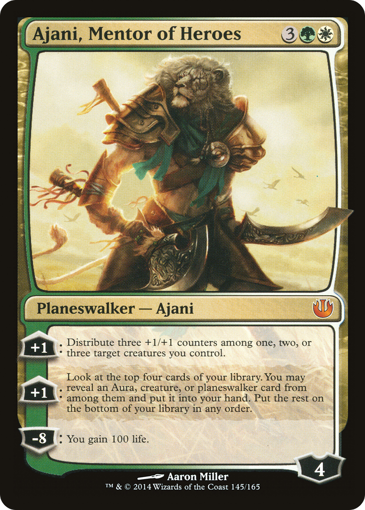 Image of Ajani, Mentor of Heroes (JOU-145) - Journey into Nyx Foil