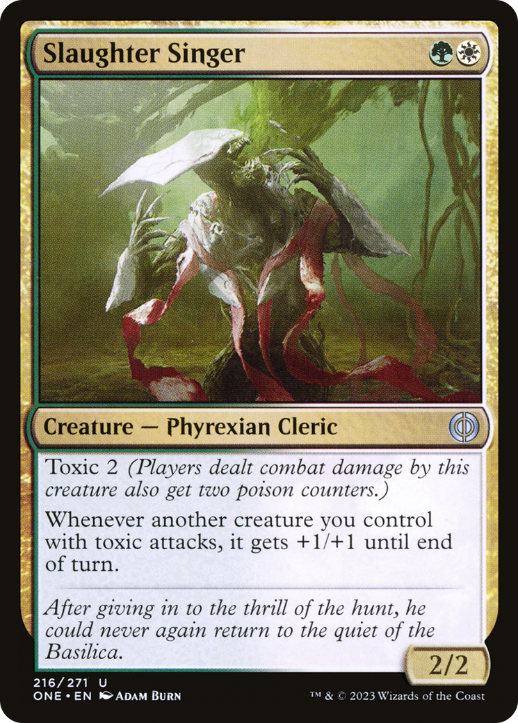 Image of Slaughter Singer (ONE-216) - Phyrexia: All Will Be One Foil