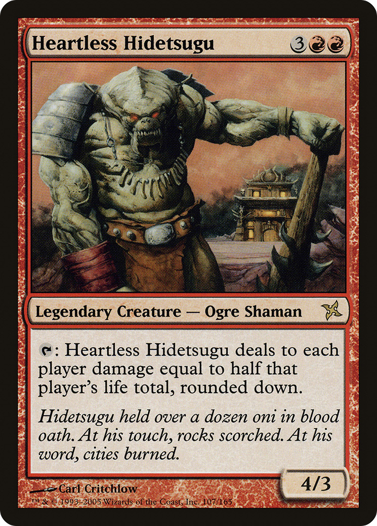 Image of Heartless Hidetsugu (BOK-107) - Betrayers of Kamigawa