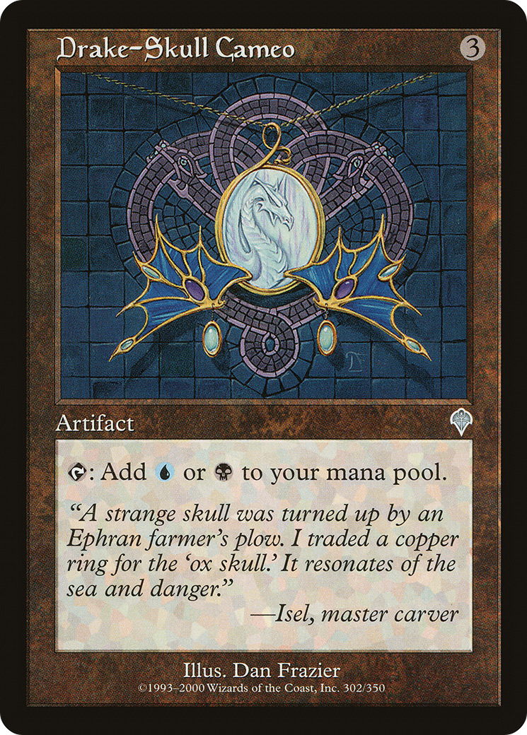 Image of Drake-Skull Cameo (INV-302) - Invasion Foil