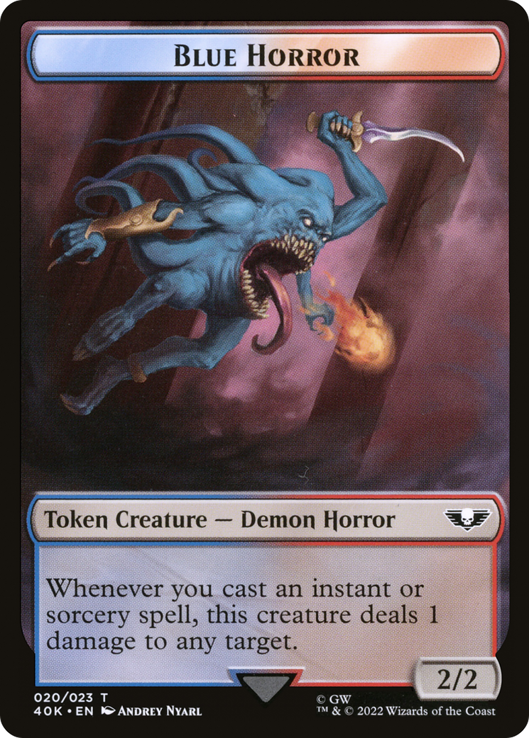 Image of Blue Horror (T40K-020) - Warhammer 40,000 Tokens