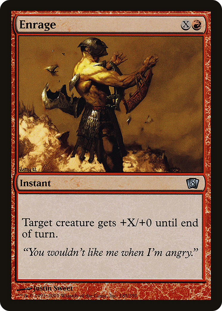 Image of Enrage (8ED-185★) - 8th Edition Foil
