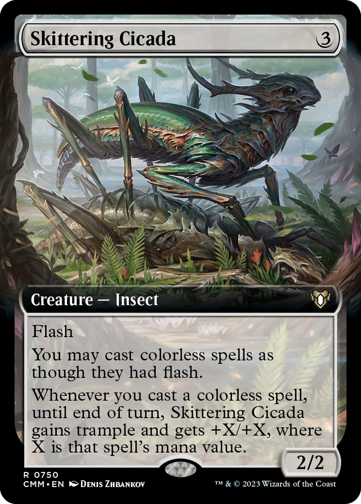 Image of Skittering Cicada (Extended Art) (CMM-750) - Commander Masters: (Extended Art)