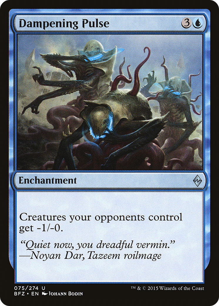 Image of Dampening Pulse (BFZ-075) - Battle for Zendikar Foil