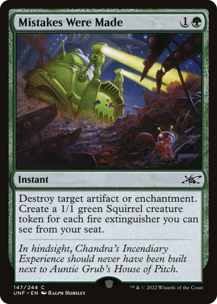 Image of Mistakes Were Made (UNF-147) - Unfinity Foil