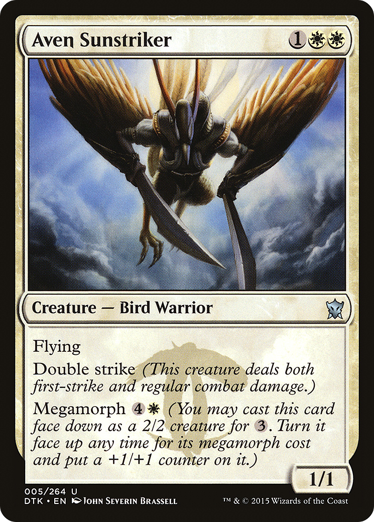 Image of Aven Sunstriker (DTK-005) - Dragons of Tarkir