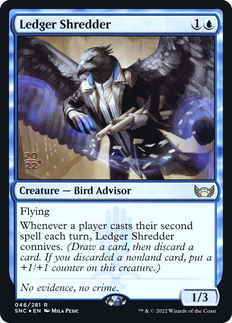 Image of Ledger Shredder (PRE-046) - Streets of New Capenna Promos Foil