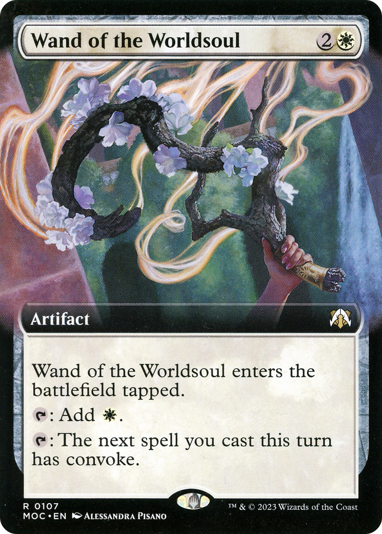 Image of Wand of the Worldsoul (Extended Art) (MOC-107) - March of the Machine Commander: (Extended Art)