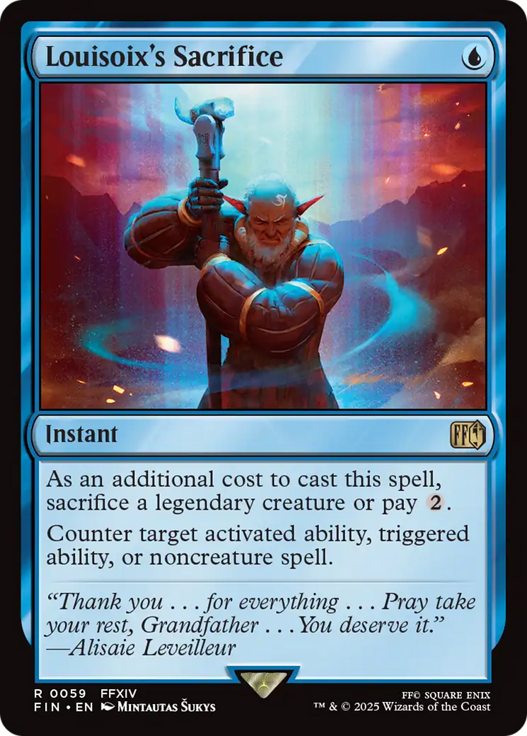 Image of Louisoix's Sacrifice (FIN-059) - FINAL FANTASY Foil