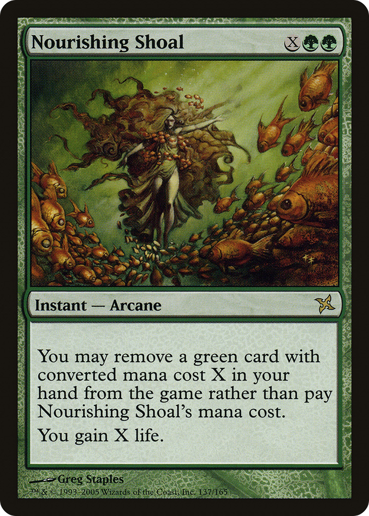 Image of Nourishing Shoal (BOK-137) - Betrayers of Kamigawa Foil