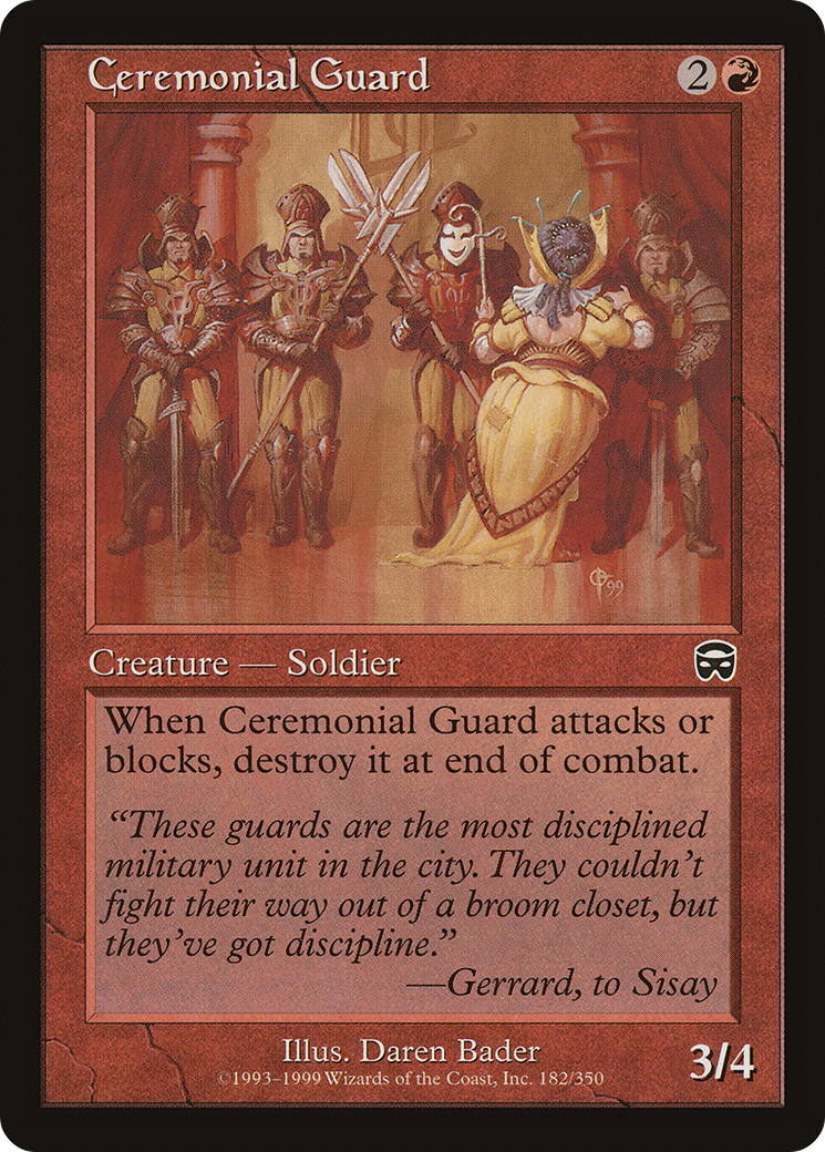 Image of Ceremonial Guard (MMQ-182) - Mercadian Masques Foil