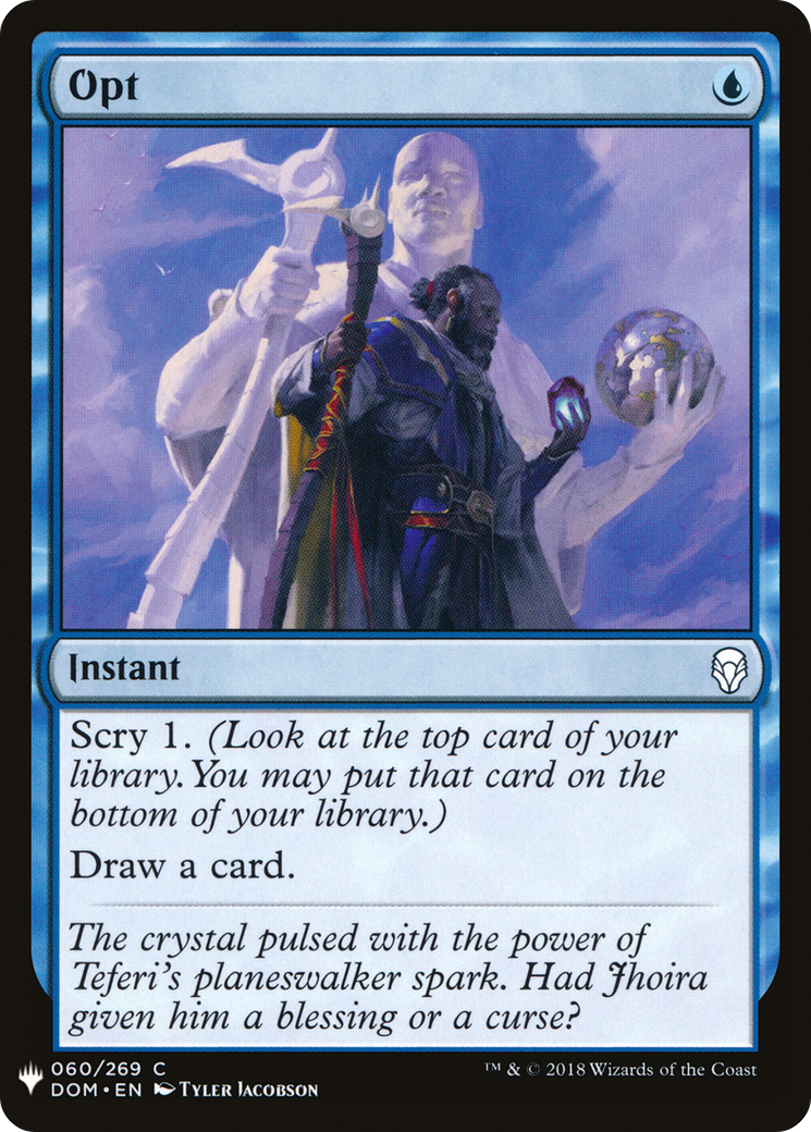 Image of Opt (LIST-060) - The List
