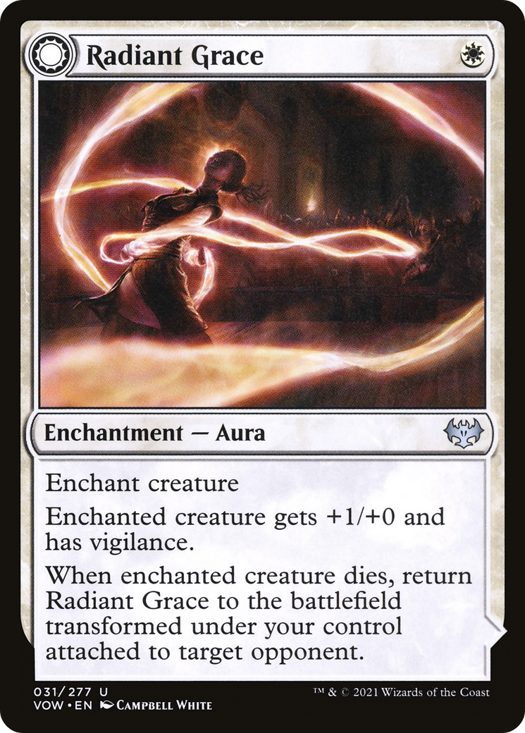 Image of Radiant Grace (VOW-031) - Innistrad: Crimson Vow: (Double Faced Transform) Foil