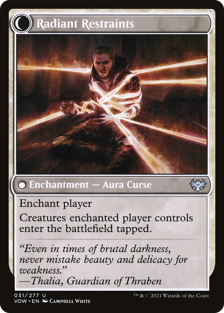 Image of Radiant Grace (VOW-031) - Innistrad: Crimson Vow: (Double Faced Transform) Foil