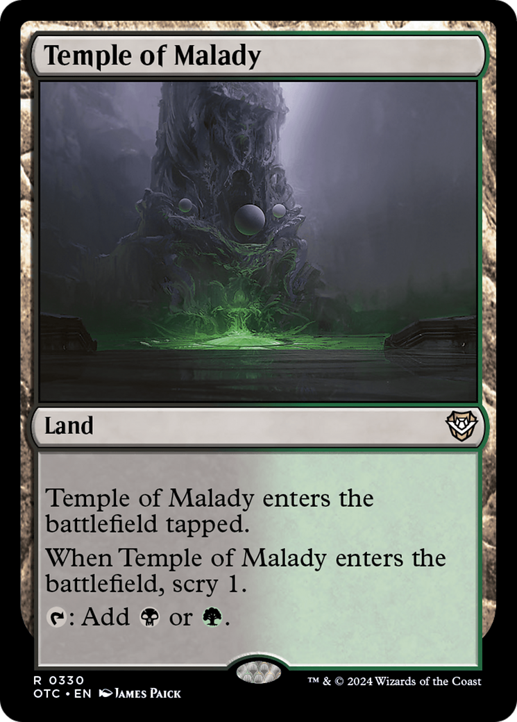 Image of Temple of Malady (OTC-330) - Outlaws of Thunder Junction Commander