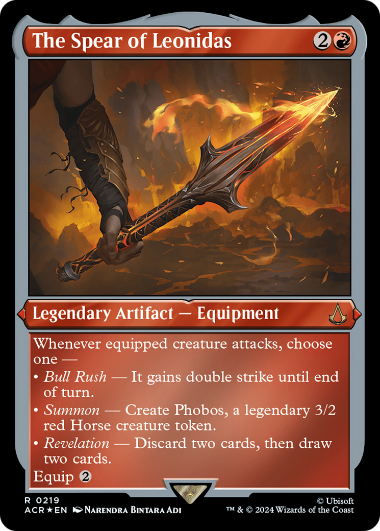 Image of The Spear of Leonidas (ACR-219) - Assassin's Creed Etched Foil
