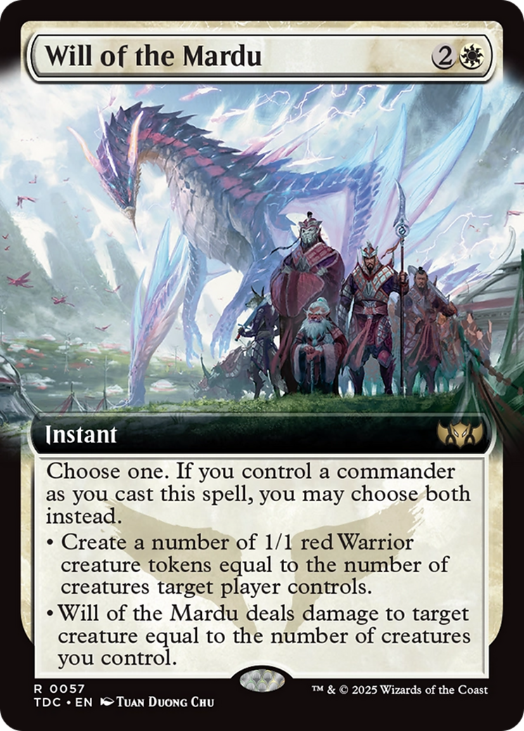 Image of Will of the Mardu (Extended Art) (TDC-057) - Commander: Tarkir: Dragonstorm: (Extended Art)