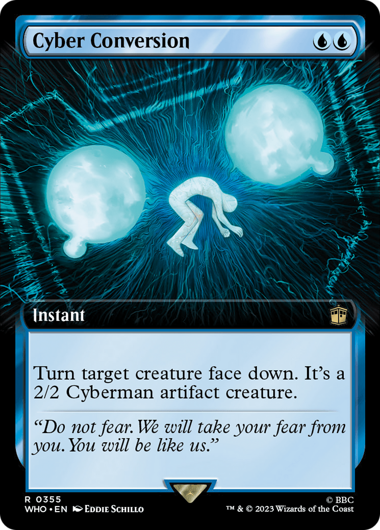 Image of Cyber Conversion (Extended Art) (WHO-355) - Doctor Who: (Extended Art) Foil