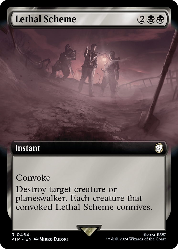 Image of Lethal Scheme (Extended Art) (PIP-464) - Fallout: (Extended Art) Foil