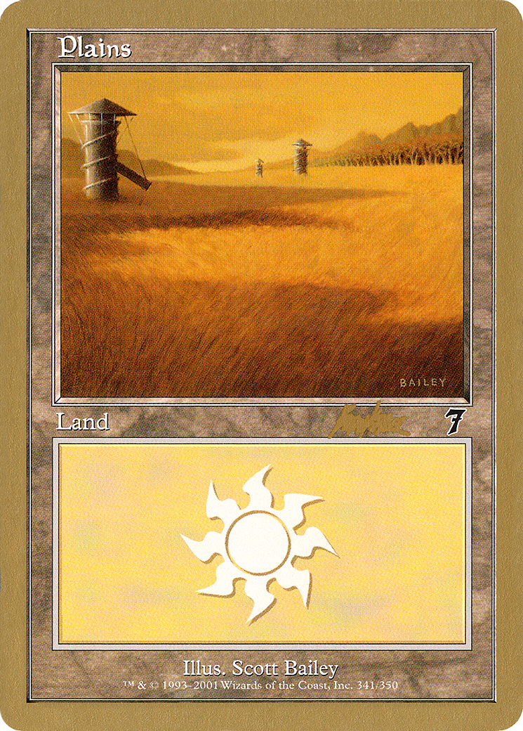 Image of Plains (341) - 2002 Brian Kibler (7ED) (WCD-) - World Championship Decks 2002