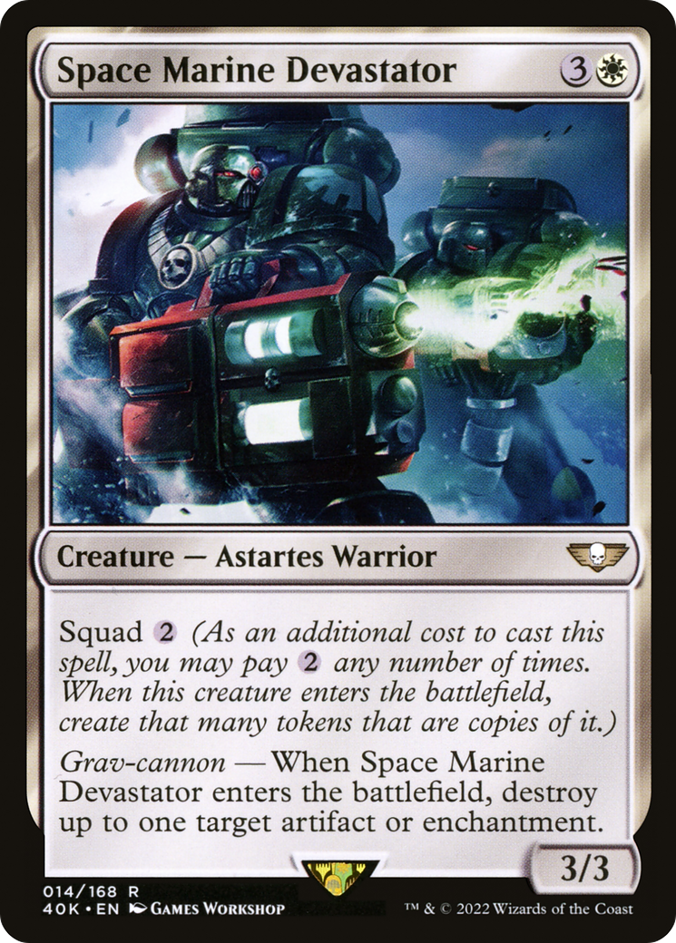 Image of Space Marine Devastator (40K-014) - Warhammer 40,000 Commander