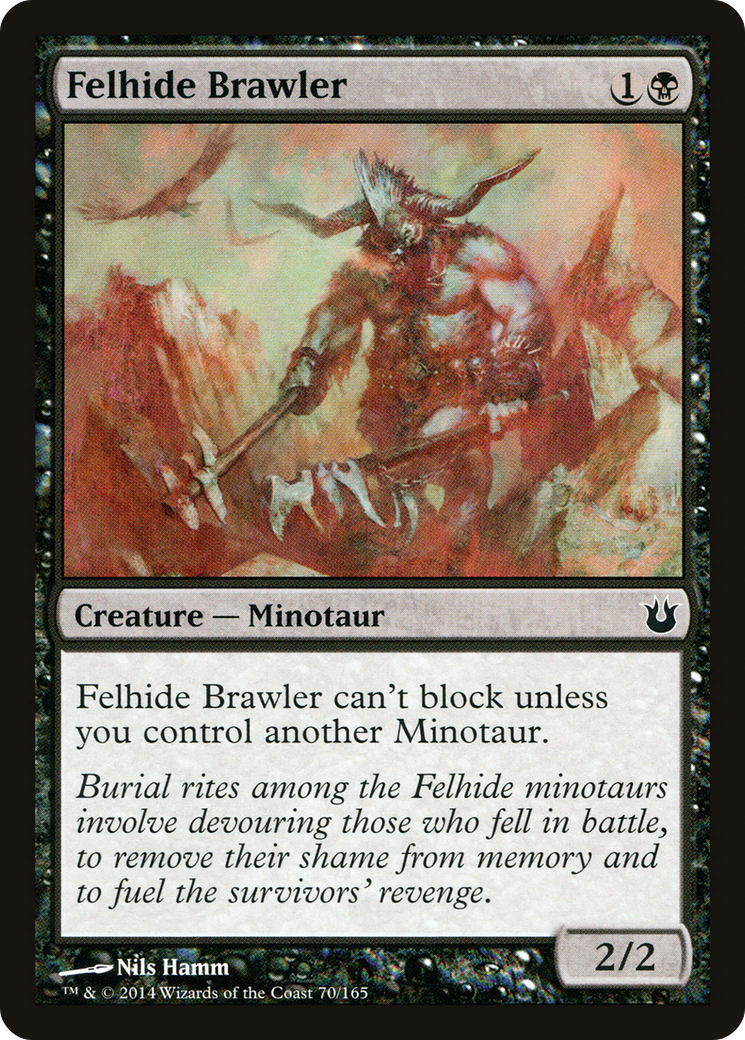 Image of Felhide Brawler (BNG-070) - Born of the Gods Foil