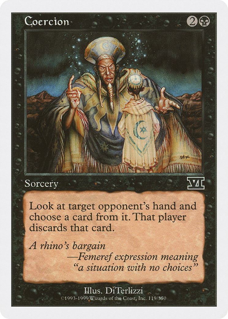 Image of Coercion (6ED-119) - Classic Sixth Edition