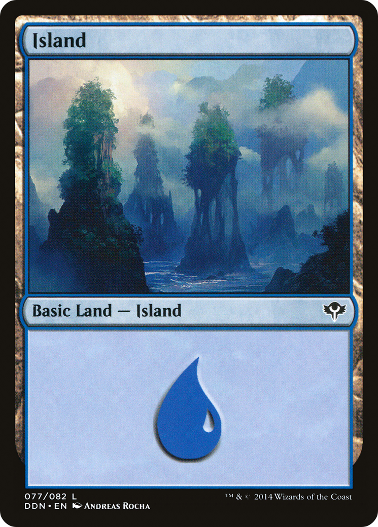 Image of Island (077) (DDN-077) - Duel Decks: Speed vs. Cunning